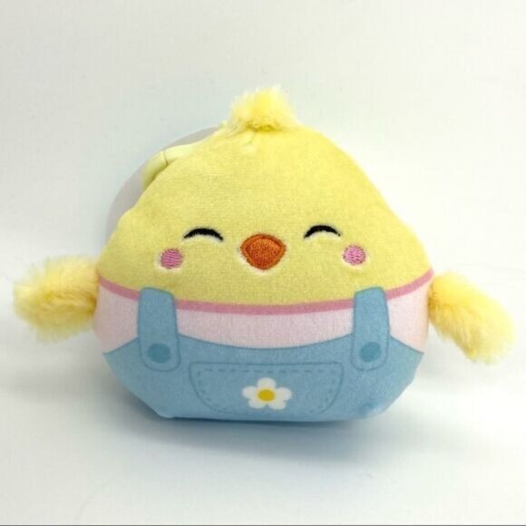 Squishmallow Aimee Easter Chick Clip On 3.5” Plush Keychain - Picture 1 of 5